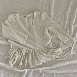 Madewell Peplum Top